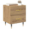 vidaXL Bedside Cabinet Artisan oak 40 x 35 x 47.5 cm Engineered wood