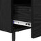 vidaXL Bedside Cabinet Black oak 40 x 35 x 47.5 cm Engineered wood