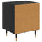 vidaXL Bedside Cabinet Black oak 40 x 35 x 47.5 cm Engineered wood