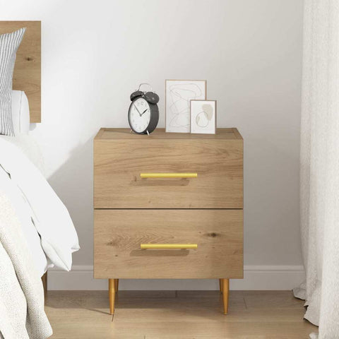 vidaXL Bedside Cabinet Artisan Oak 40 x 35 x 47.5 cm Engineered Wood