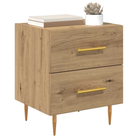 vidaXL Bedside Cabinet Artisan Oak 40 x 35 x 47.5 cm Engineered Wood