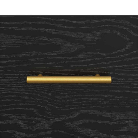 vidaXL Bedside Cabinet with Drawer 2 pcs Black Oak 40 x 35 x 47.5 cm