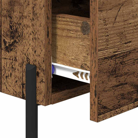 vidaXL Bedside Cabinet Old wood 40 x 35 x 47.5 cm Engineered wood
