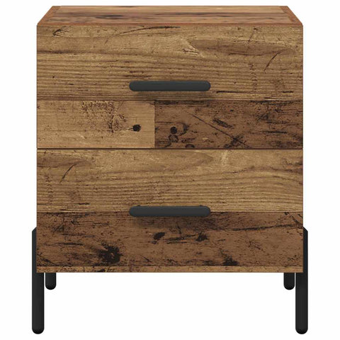 vidaXL Bedside Cabinet Old wood 40 x 35 x 47.5 cm Engineered wood