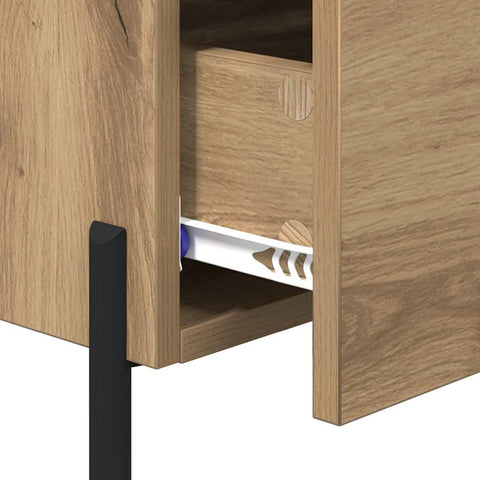 vidaXL Bedside Cabinet with Drawer 2 pcs Artisan oak 40 x 35 x 47.5 cm