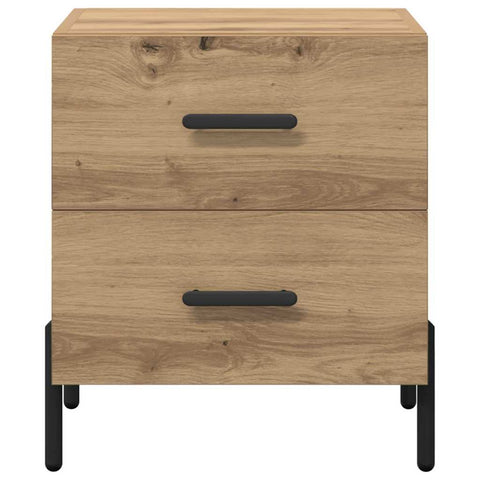 vidaXL Bedside Cabinet with Drawer 2 pcs Artisan oak 40 x 35 x 47.5 cm