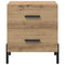 vidaXL Bedside Cabinet with Drawer 2 pcs Artisan oak 40 x 35 x 47.5 cm