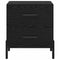 vidaXL Bedside Cabinet with Drawer 2 pcs Black oak 40 x 35 x 47.5 cm