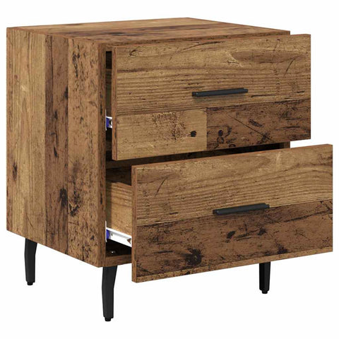 vidaXL Bedside Cabinet Old wood 40 x 35 x 47.5 cm Engineered wood