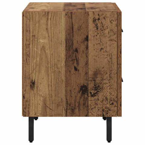 vidaXL Bedside Cabinet Old wood 40 x 35 x 47.5 cm Engineered wood