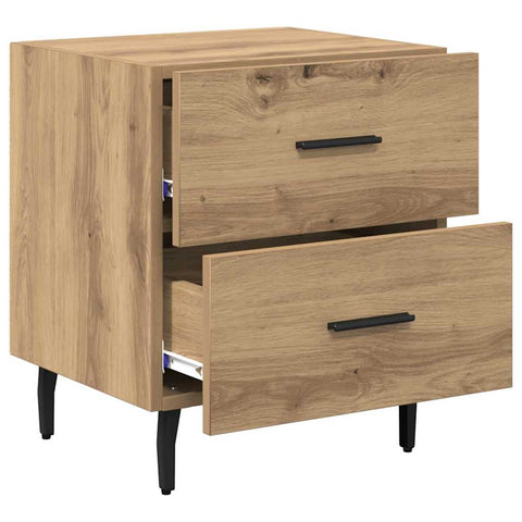 vidaXL Bedside Cabinet Artisan oak 40 x 35 x 47.5 cm Engineered wood