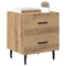 vidaXL Bedside Cabinet Artisan oak 40 x 35 x 47.5 cm Engineered wood