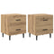 vidaXL Bedside Cabinet with Drawer 2 pcs Artisan oak 40 x 35 x 47.5 cm