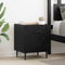 vidaXL Bedside Cabinet Black oak 40 x 35 x 47.5 cm Engineered wood
