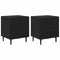 vidaXL Bedside Cabinet with Drawer 2 pcs Black oak 40 x 35 x 47.5 cm