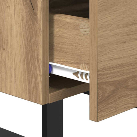 vidaXL Bedside Cabinet Artisan oak 40 x 35 x 47.5 cm Engineered wood