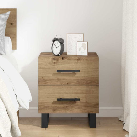 vidaXL Bedside Cabinet Artisan oak 40 x 35 x 47.5 cm Engineered wood