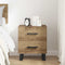 vidaXL Bedside Cabinet Artisan oak 40 x 35 x 47.5 cm Engineered wood