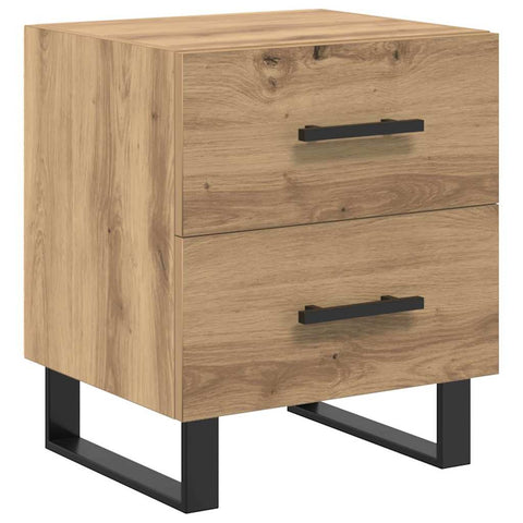 vidaXL Bedside Cabinet Artisan oak 40 x 35 x 47.5 cm Engineered wood
