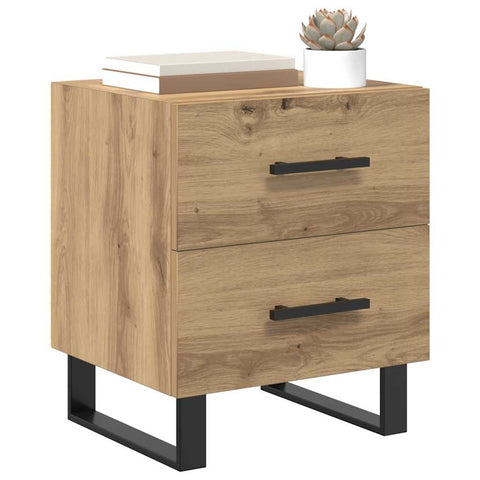 vidaXL Bedside Cabinet Artisan oak 40 x 35 x 47.5 cm Engineered wood