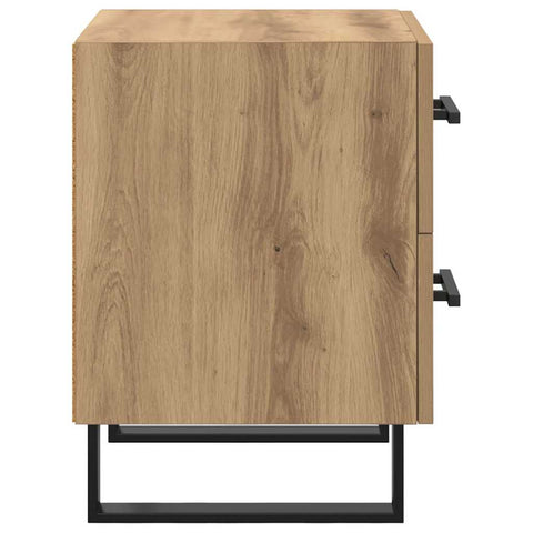 vidaXL Bedside Cabinet Artisan oak 40 x 35 x 47.5 cm Engineered wood