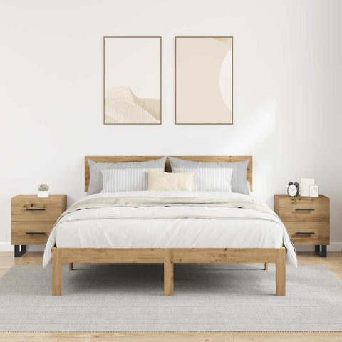 vidaXL Bedside Cabinets 2 pcs Artisan oak 40 x 35 x 47.5 cm