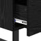 vidaXL Bedside Cabinet Black oak 40 x 35 x 47.5 cm Engineered wood