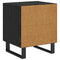 vidaXL Bedside Cabinet Black oak 40 x 35 x 47.5 cm Engineered wood