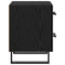 vidaXL Bedside Cabinet Black oak 40 x 35 x 47.5 cm Engineered wood