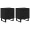 vidaXL Bedside Cabinets with Drawer 2 pcs Black oak 40 x 35 x 47.5 cm