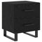 vidaXL Bedside Cabinets with Drawer 2 pcs Black oak 40 x 35 x 47.5 cm