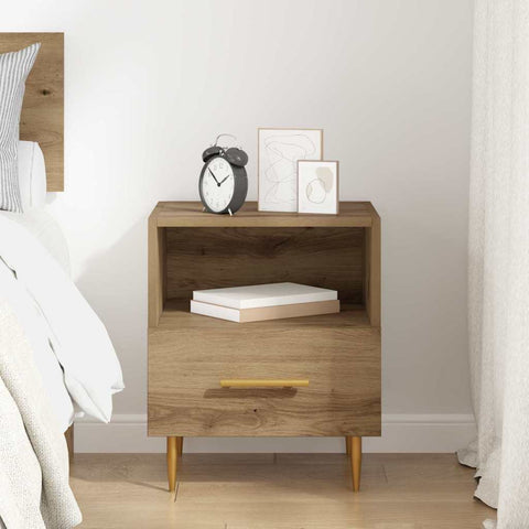vidaXL Bedside Table Brown 40 x 35 x 47.5 cm Engineered wood