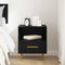 vidaXL Bedside Table Black 40 x 35 x 47.5 cm Engineered wood