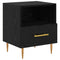 vidaXL Bedside Table Black 40 x 35 x 47.5 cm Engineered wood