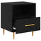 vidaXL Bedside Table Black 40 x 35 x 47.5 cm Engineered wood
