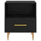 vidaXL Bedside Table Black 40 x 35 x 47.5 cm Engineered wood