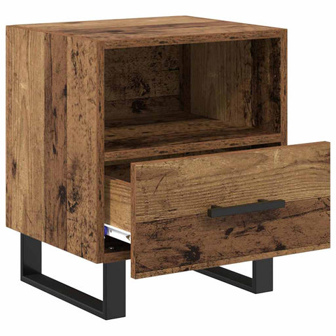 vidaXL Bedside Cabinet Old wood 40 x 35 x 47.5 cm Engineered wood