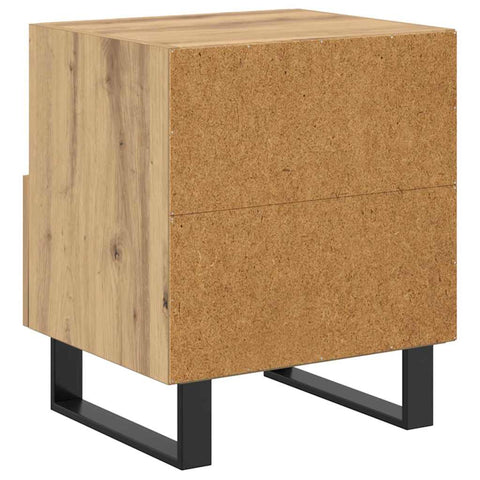 vidaXL Bedside Cabinet Artisan oak 40 x 35 x 47.5 cm Engineered wood