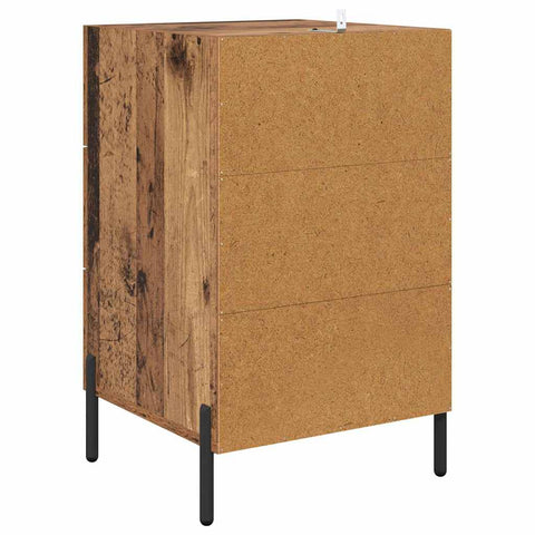 vidaXL Bedside Cabinet Old wood 40 x 40 x 66 cm Engineered wood