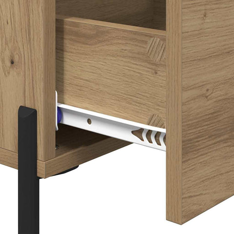 vidaXL Bedside Cabinet Artisan oak 40 x 40 x 66 cm Engineered wood