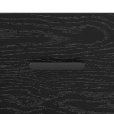 vidaXL Bedside Cabinet Black oak 40 x 40 x 66 cm Engineered wood