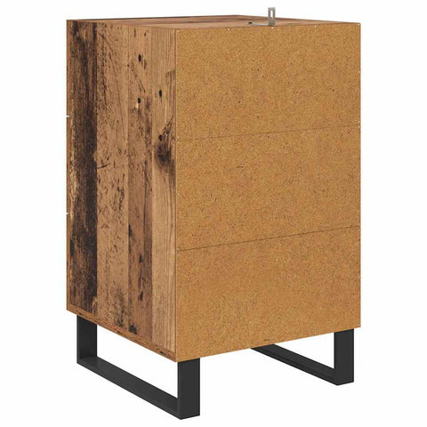 vidaXL Bedside Cabinet Old Wood 40 x 40 x 66 cm Engineered Wood