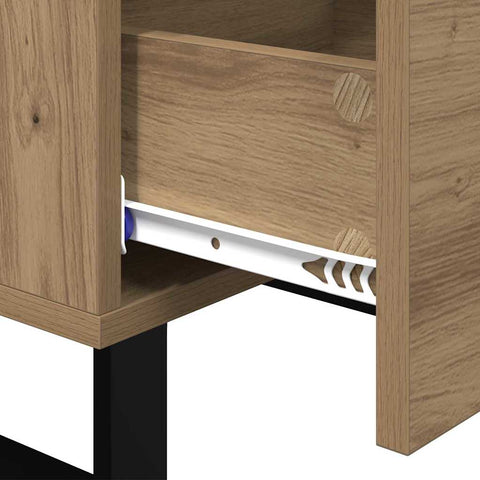 vidaXL Bedside Cabinet Artisan Oak 40 x 40 x 66 cm Engineered Wood