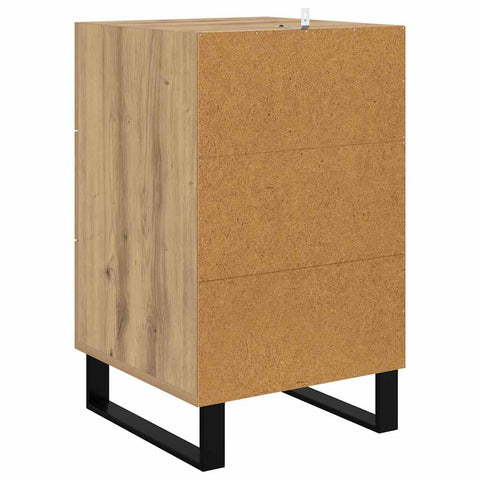 vidaXL Bedside Cabinet Artisan Oak 40 x 40 x 66 cm Engineered Wood