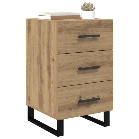 vidaXL Bedside Cabinet Artisan Oak 40 x 40 x 66 cm Engineered Wood
