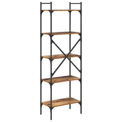 vidaXL Bookcase Old Wood 56 x 32 x 174 cm Engineered Wood