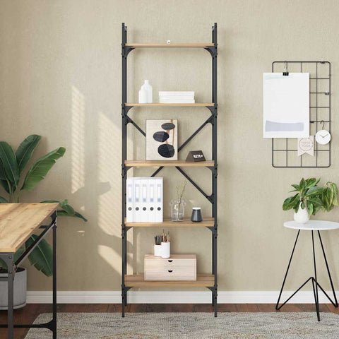 vidaXL Bookcase Artisan Oak 56 x 32 x 174 cm Engineered Wood