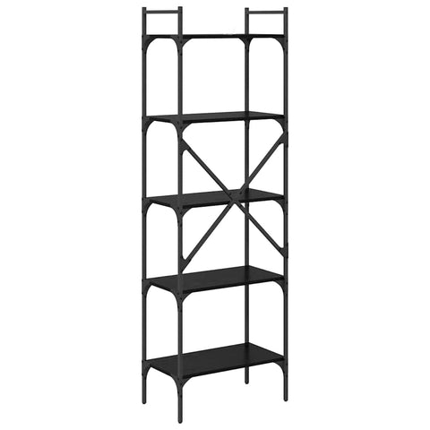 vidaXL Bookcase Black Oak 56 x 32 x 174 cm Engineered Wood