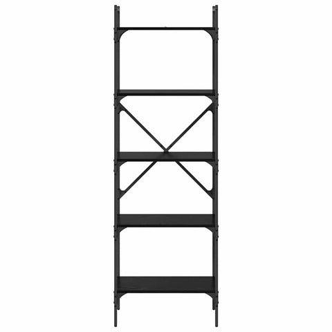 vidaXL Bookcase Black Oak 56 x 32 x 174 cm Engineered Wood
