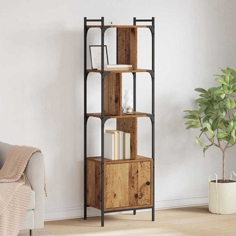 vidaXL Bookcase Old Wood 44.5 x 30 x 154.5 cm Engineered Wood